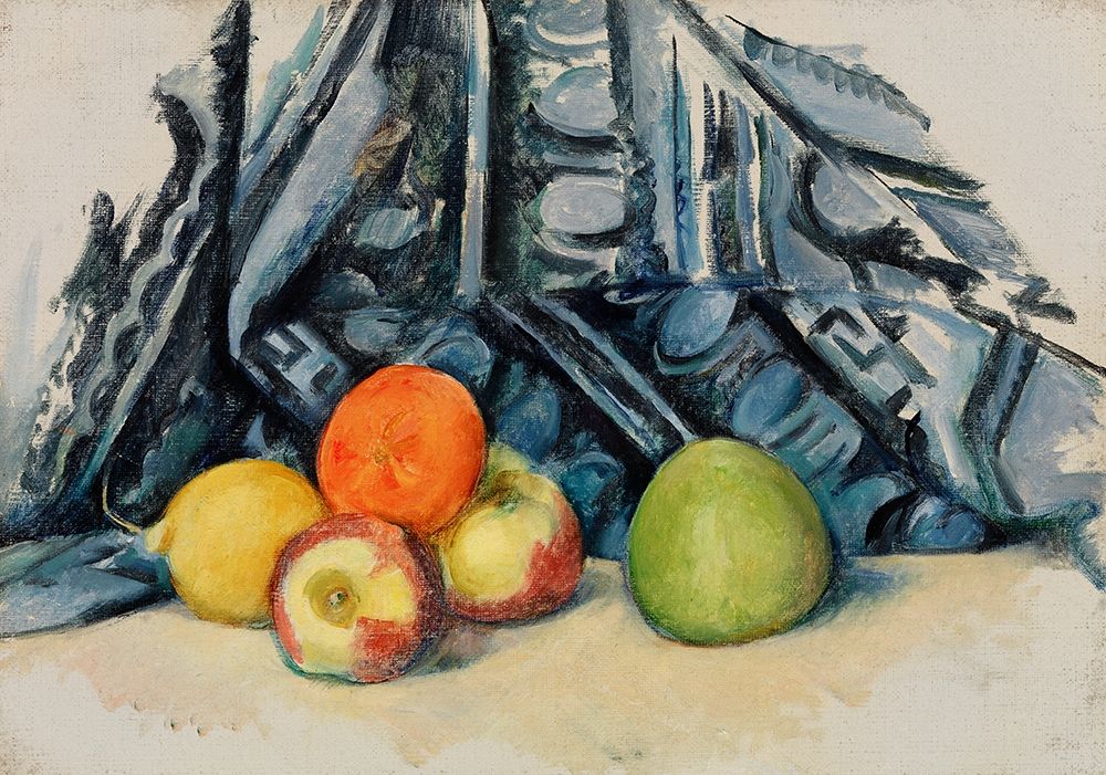 Apples and Cloth art print by Paul Cezanne for $57.95 CAD