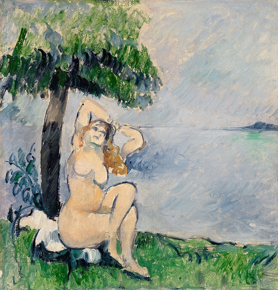 Bather at the Seashore art print by Paul Cezanne for $57.95 CAD