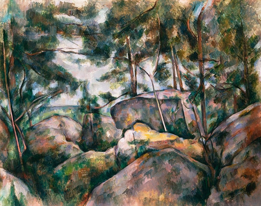 Rocks in the Forest art print by Paul Cezanne for $57.95 CAD