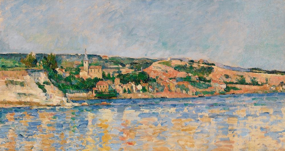 Village at the Waters Edge art print by Paul Cezanne for $57.95 CAD
