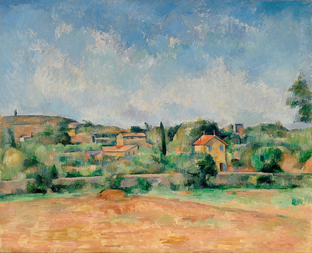 The Bellevue Plain, also called The Red Earth art print by Paul Cezanne for $57.95 CAD