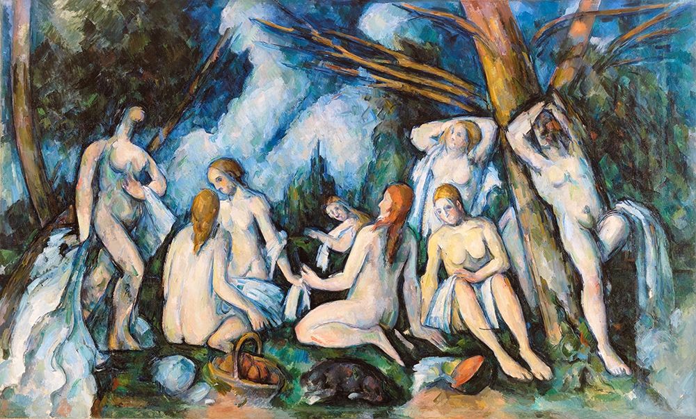 The Large Bathers art print by Paul Cezanne for $57.95 CAD