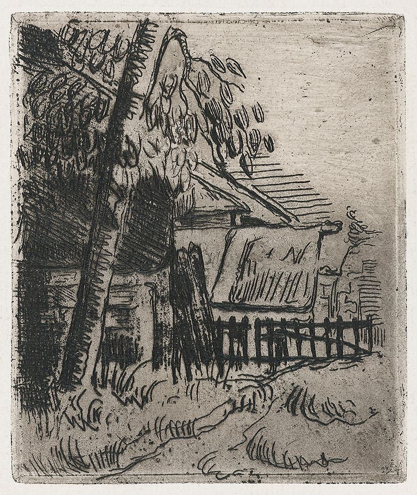 Landscape at Auvers art print by Paul Cezanne for $57.95 CAD