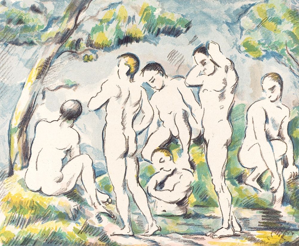 The Bathers (Small Plate) art print by Paul Cezanne for $57.95 CAD