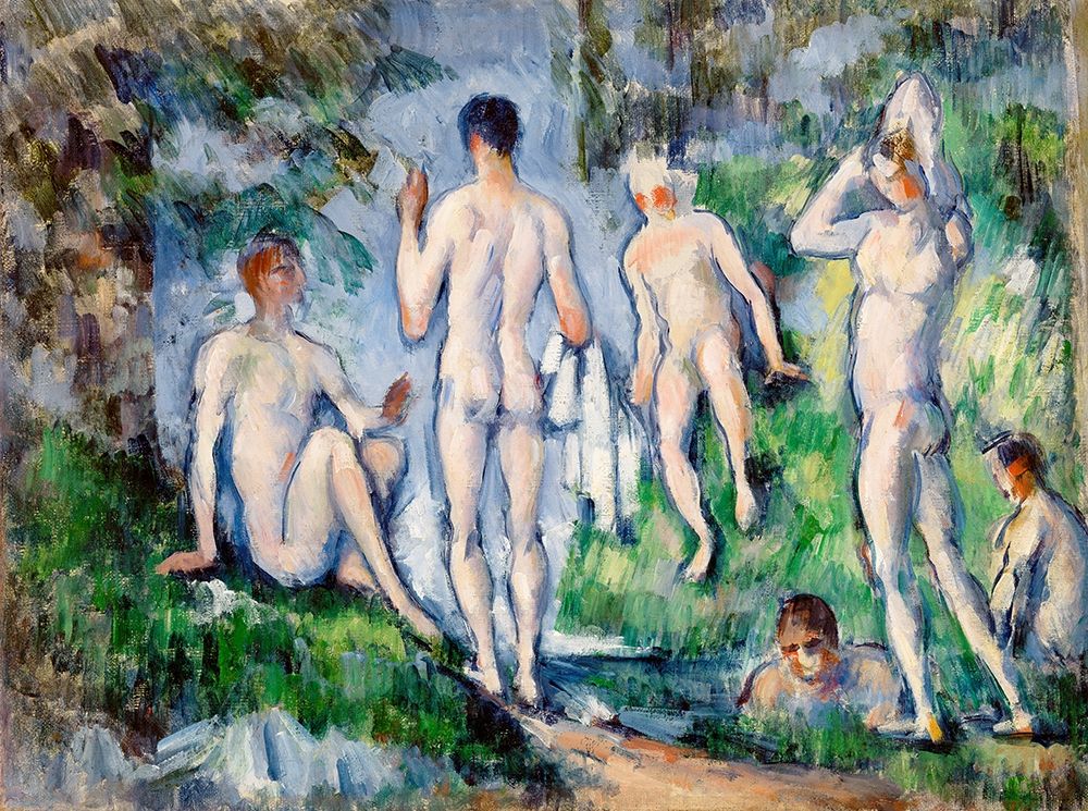 Group of Bathers art print by Paul Cezanne for $57.95 CAD