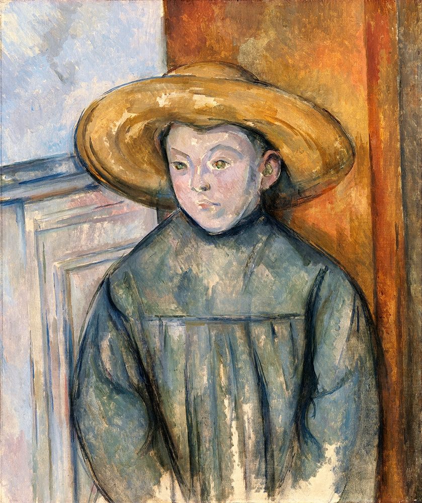 Boy With a Straw Hat art print by Paul Cezanne for $57.95 CAD