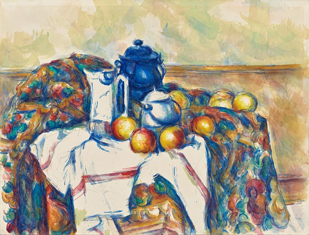 Still Life with Blue Pot art print by Paul Cezanne for $57.95 CAD