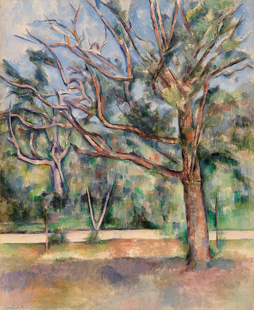 Trees and Road art print by Paul Cezanne for $57.95 CAD