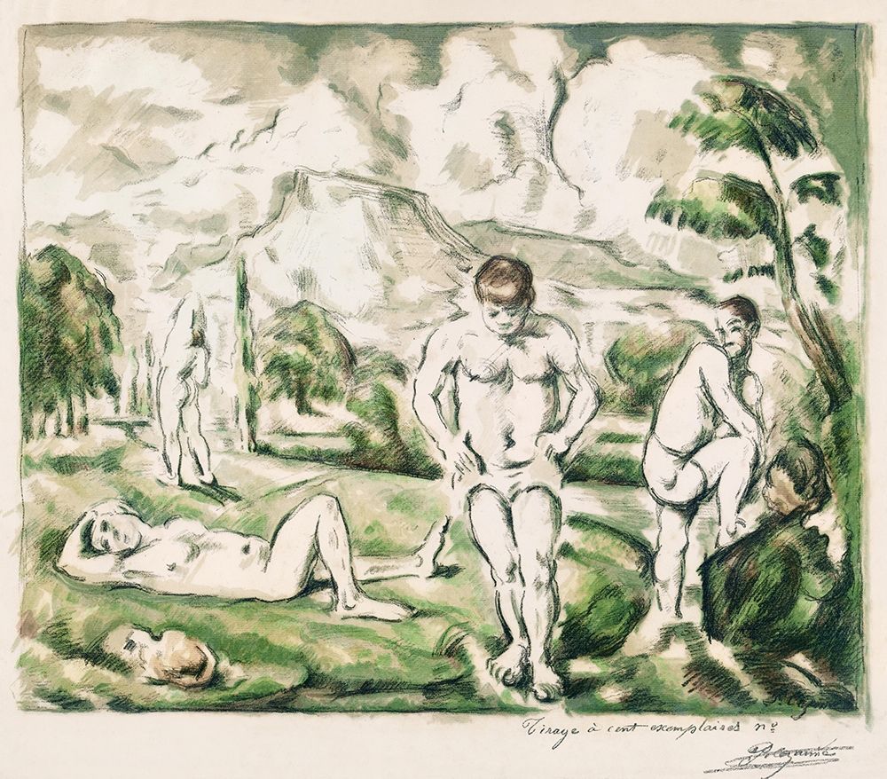 The Bathers [Large version] art print by Paul Cezanne for $57.95 CAD