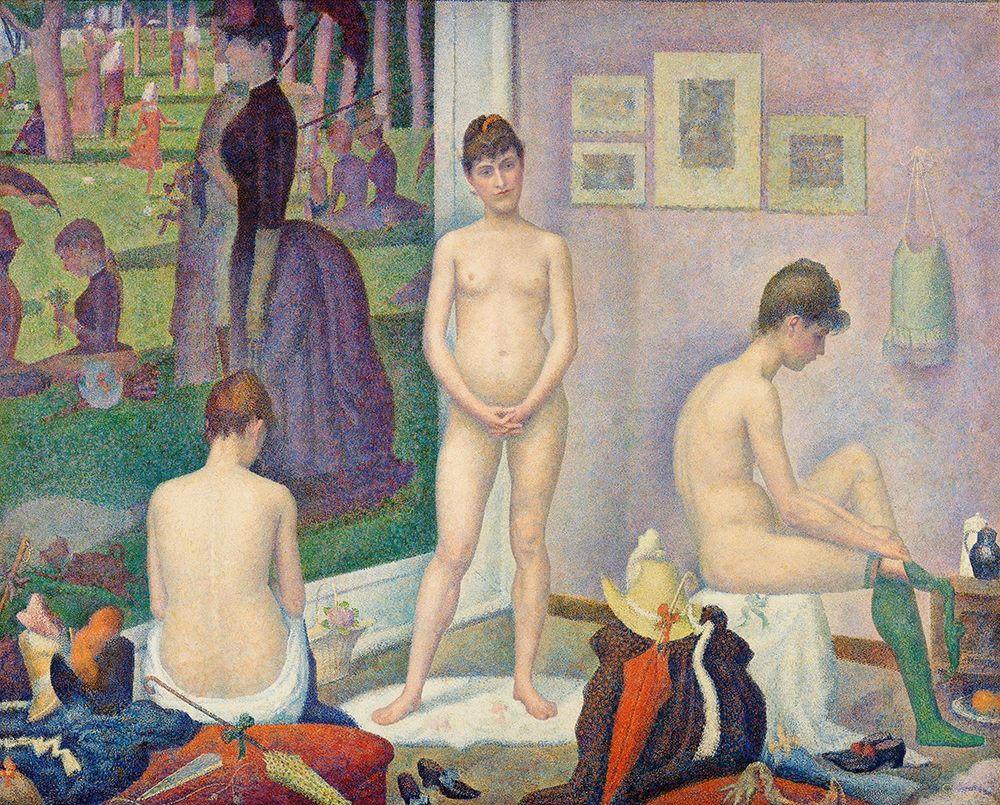 Models art print by Georges Seurat for $57.95 CAD