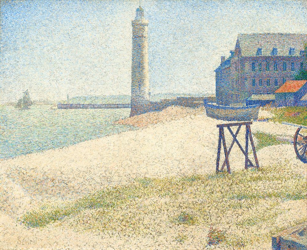 The Lighthouse at Honfleur art print by Georges Seurat for $57.95 CAD