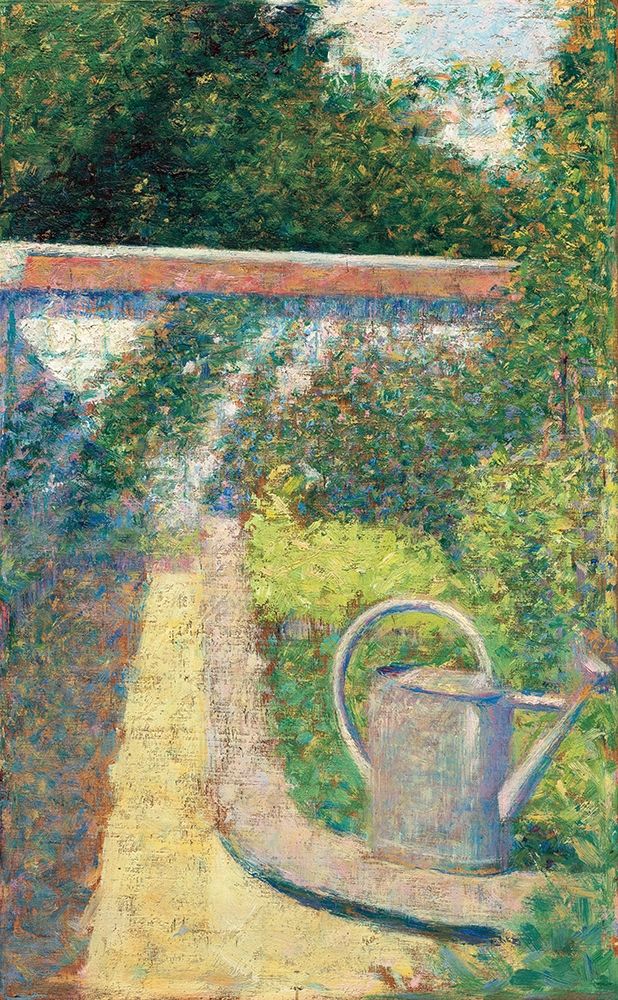 The Watering Canâ€“Garden at Le Raincy art print by Georges Seurat for $57.95 CAD