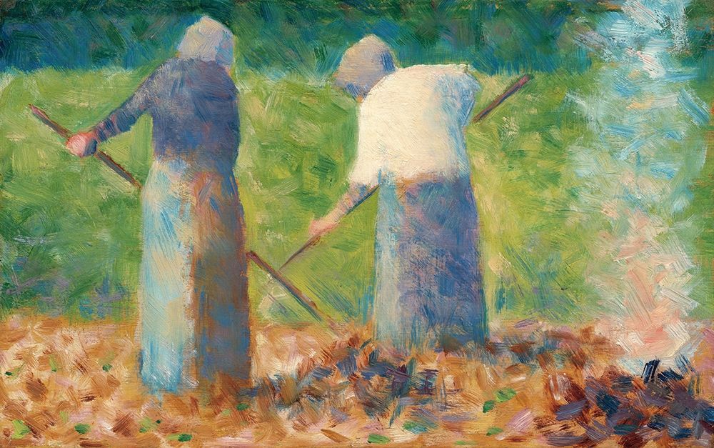 Haymakers at MontfermeilÂ  art print by Georges Seurat for $57.95 CAD