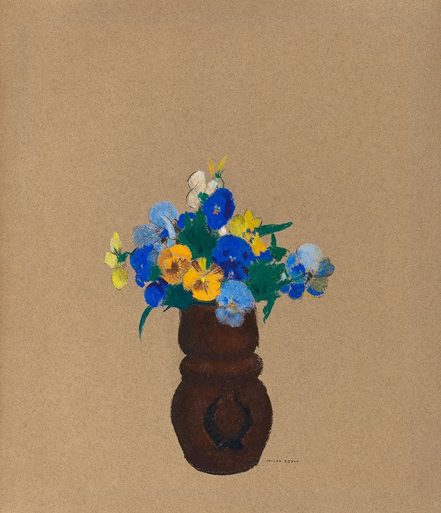 Pansies art print by Odilon Redon for $57.95 CAD