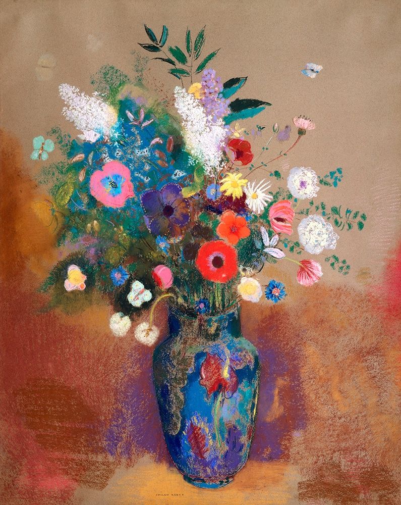 Bouquet of Flowers art print by Odilon Redon for $57.95 CAD
