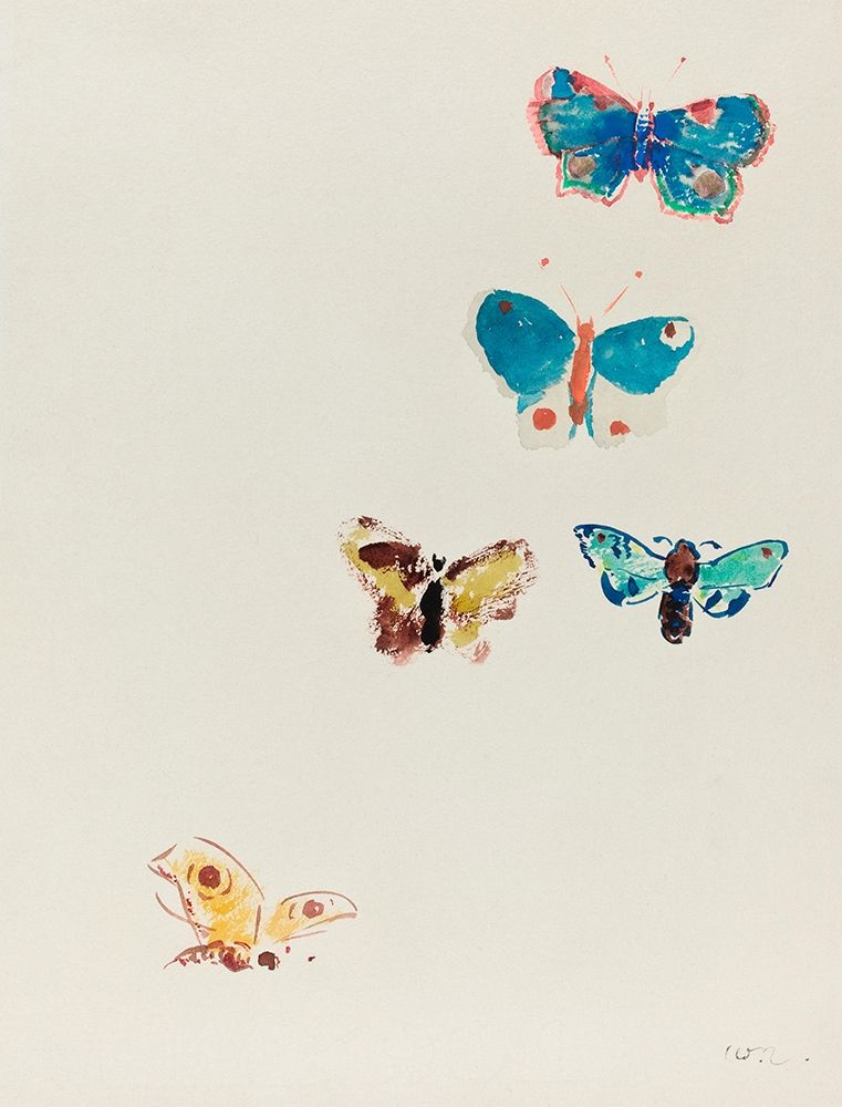 Five Butterflies art print by Odilon Redon for $57.95 CAD