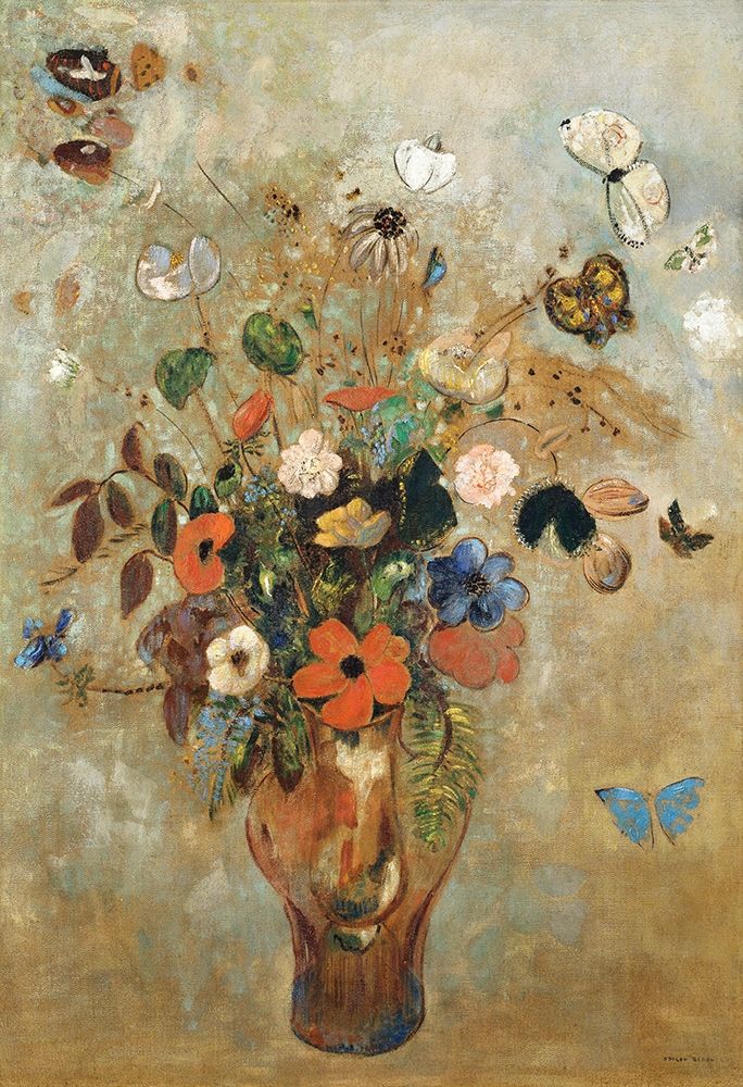 Still Life with Flowers art print by Odilon Redon for $57.95 CAD