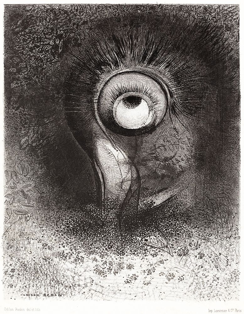 There Was Perhaps a First Vision Attempted by the Flower art print by Odilon Redon for $57.95 CAD