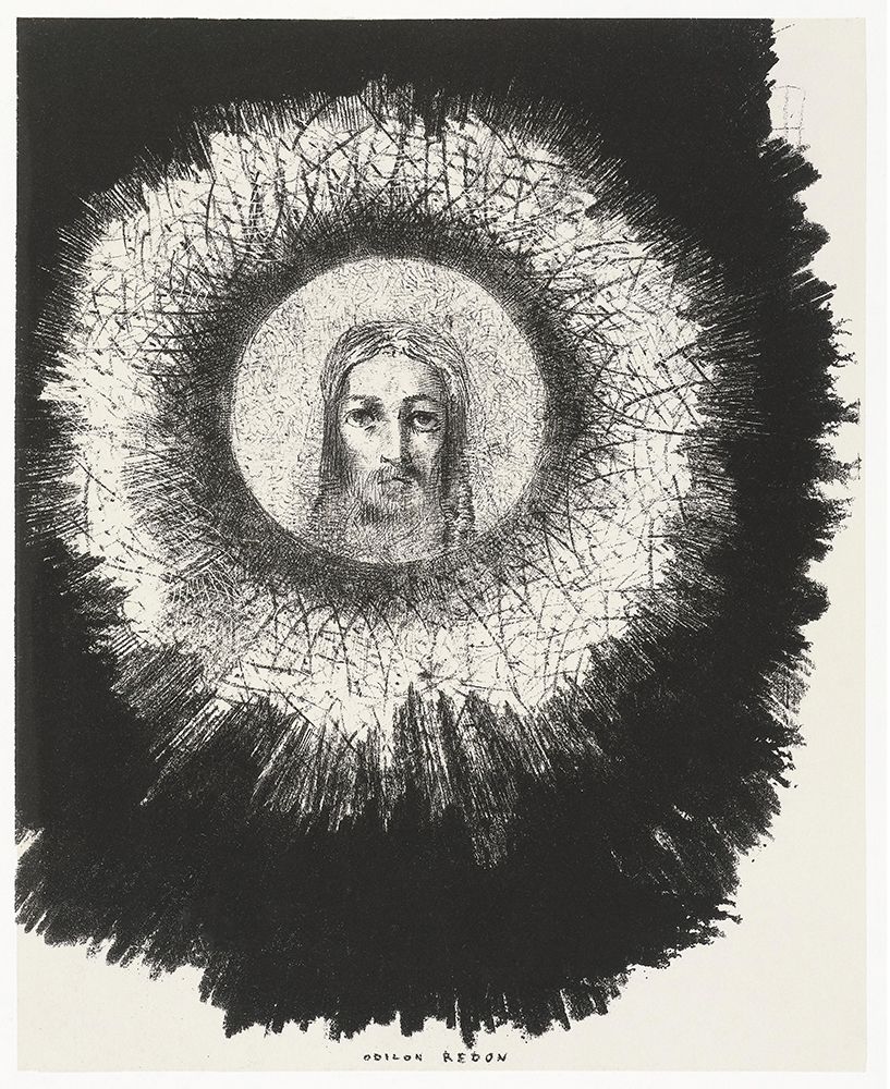 And the Face of Christ Shone in the Disk of the Sun art print by Odilon Redon for $57.95 CAD