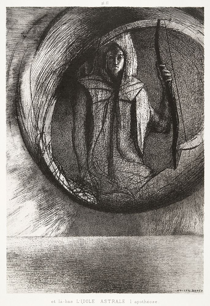 And Over There, the Astral Idol, the Apotheosis art print by Odilon Redon for $57.95 CAD
