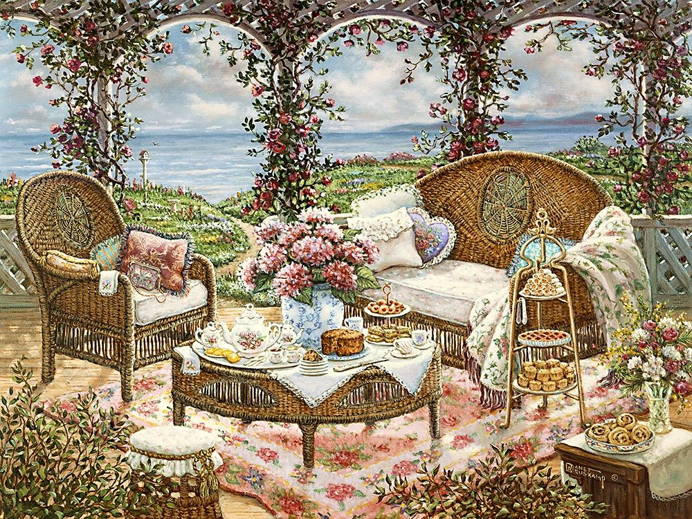 Afternoon Tea art print by Janet Kruskamp for $57.95 CAD