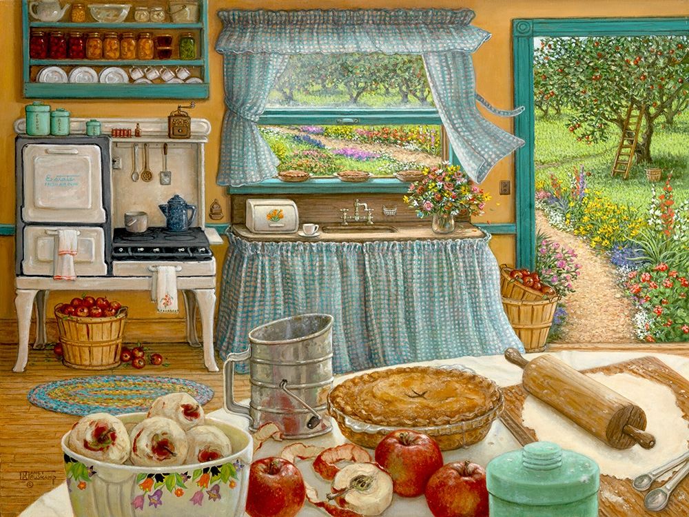 Apple Pie Harvest art print by Janet Kruskamp for $57.95 CAD