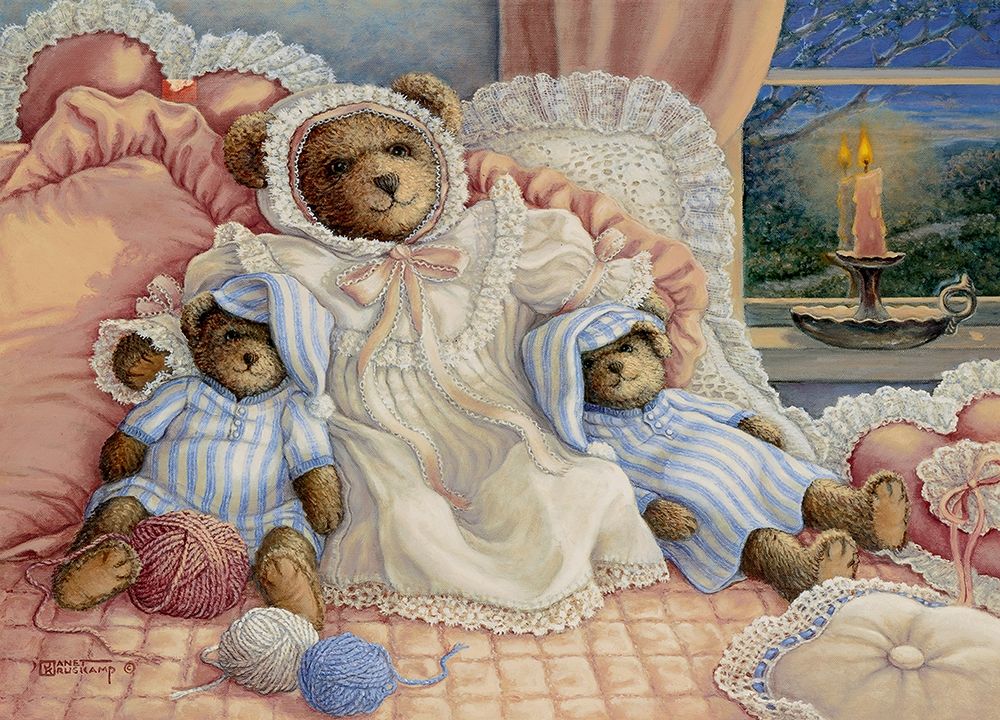 Sleepy-Time Bears art print by Janet Kruskamp for $57.95 CAD