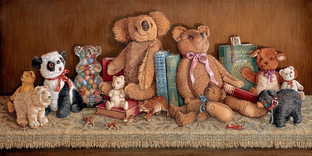 Teddy Bear Collection art print by Janet Kruskamp for $57.95 CAD