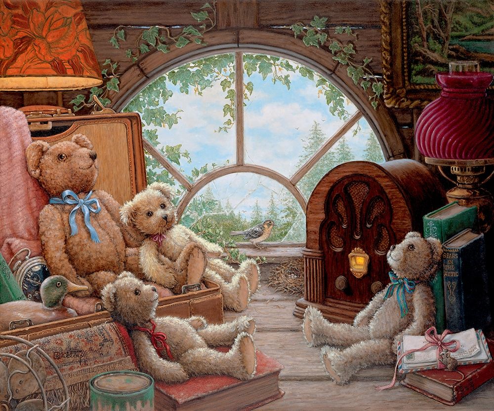 Bears In The Attic art print by Janet Kruskamp for $57.95 CAD