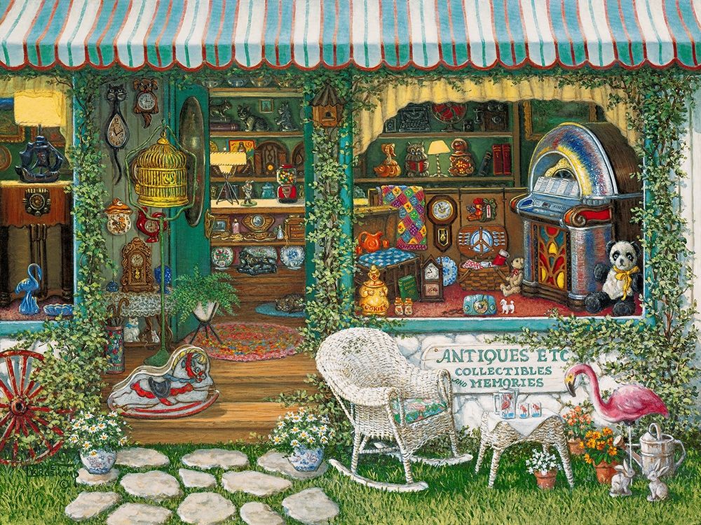 Antiques, Etc. art print by Janet Kruskamp for $57.95 CAD