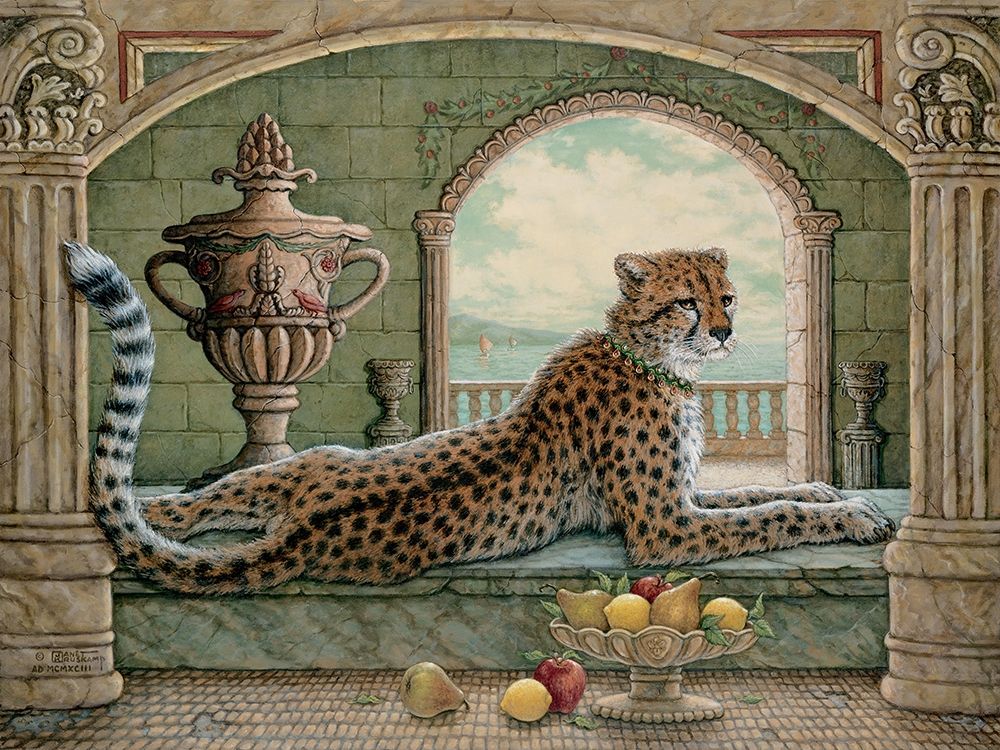 Royal Cheetah art print by Janet Kruskamp for $57.95 CAD