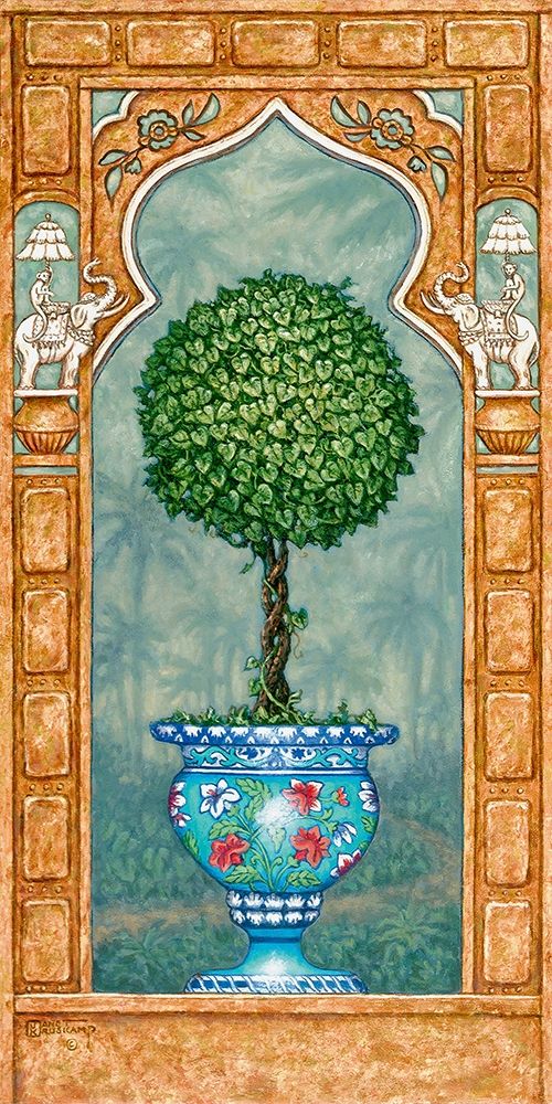 Temple Topiary II art print by Janet Kruskamp for $57.95 CAD