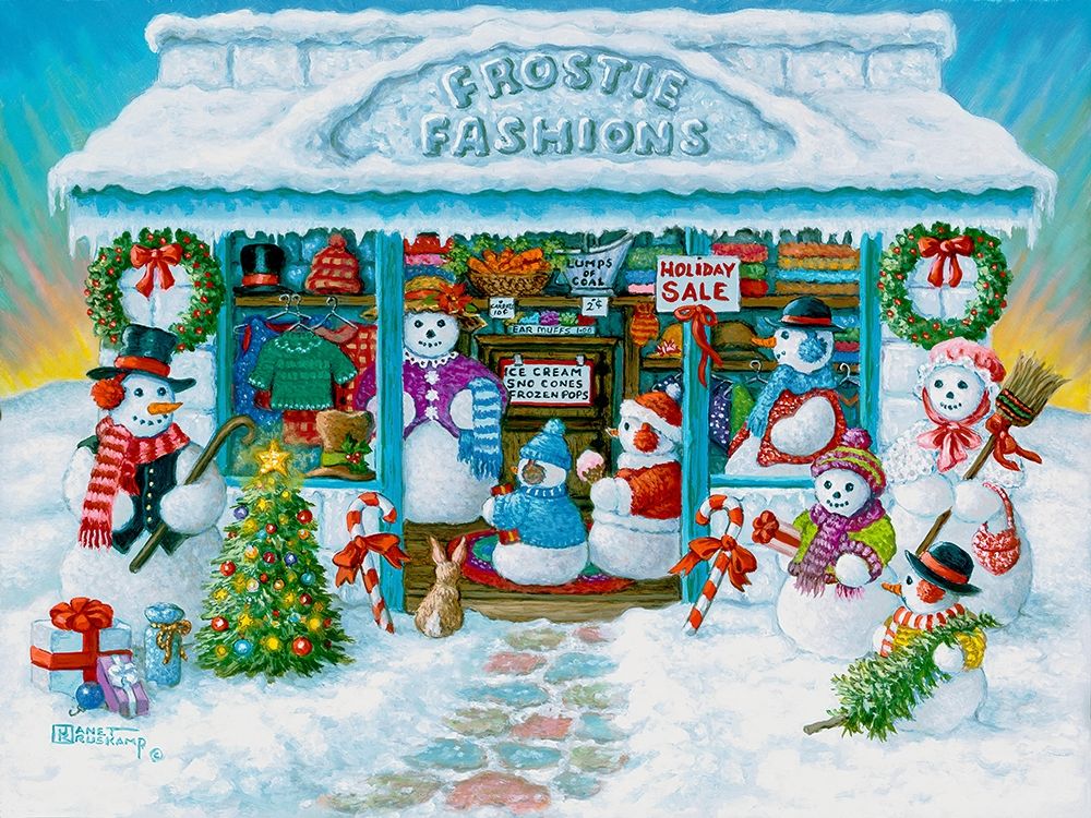 Frostie Fashions art print by Janet Kruskamp for $57.95 CAD