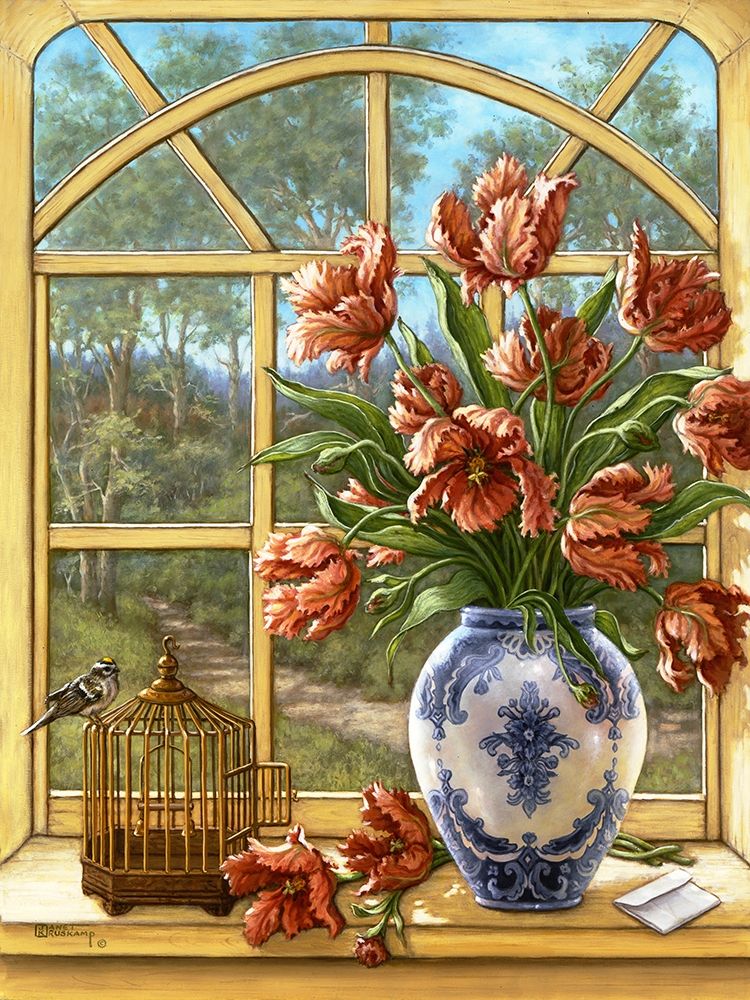 Dragon Tulips art print by Janet Kruskamp for $57.95 CAD