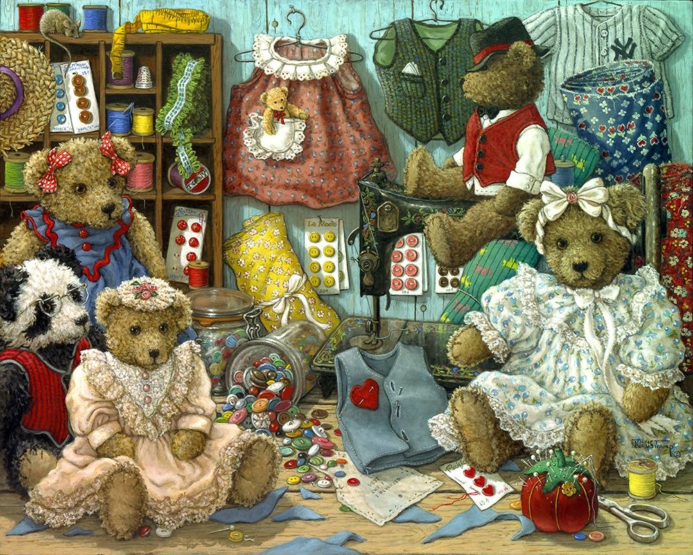Teddy Bear Wear art print by Janet Kruskamp for $57.95 CAD
