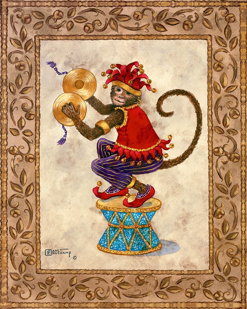 Monkey With Cymbals art print by Janet Kruskamp for $57.95 CAD