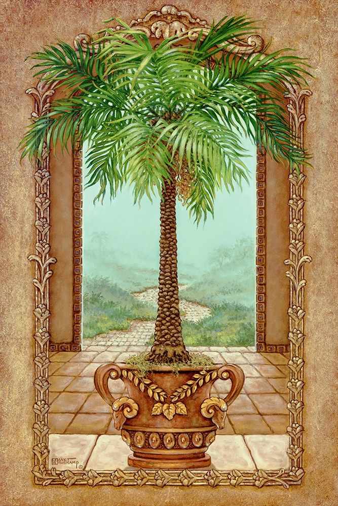 Classical Palm Tree art print by Janet Kruskamp for $57.95 CAD