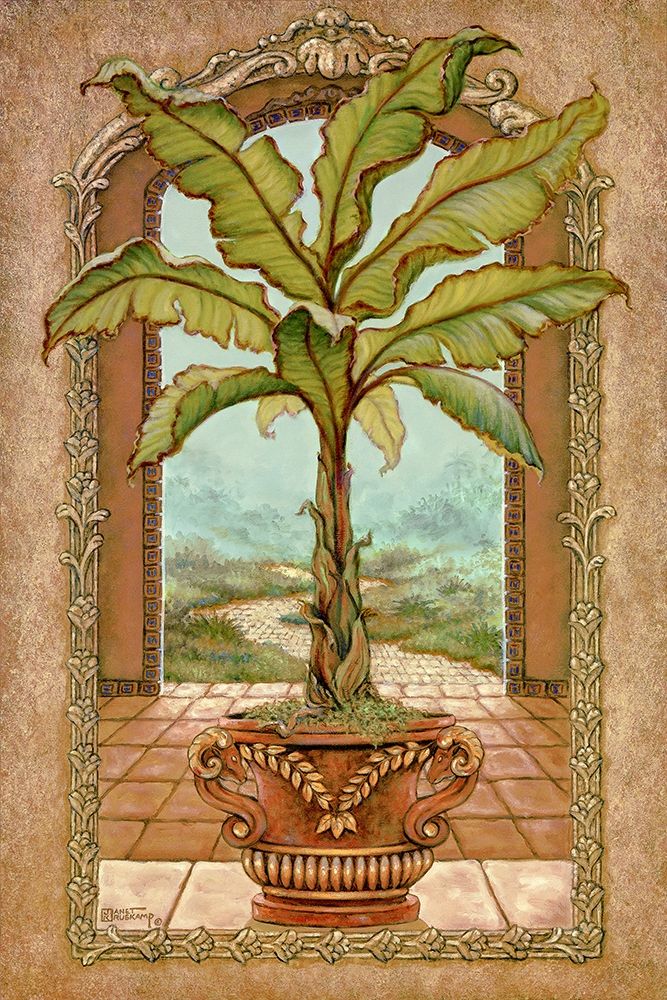 Classical Banana Tree art print by Janet Kruskamp for $57.95 CAD