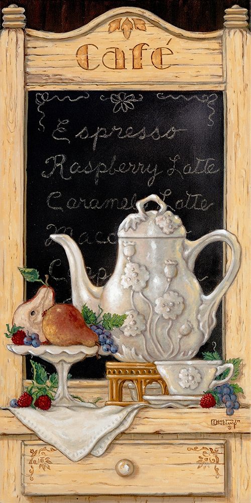 Coffee and Fruit II art print by Janet Kruskamp for $57.95 CAD