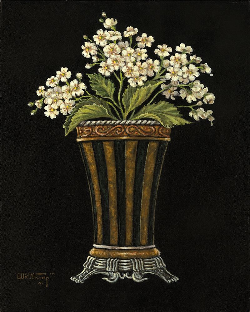 Classical Vase with Flowers I art print by Janet Kruskamp for $57.95 CAD