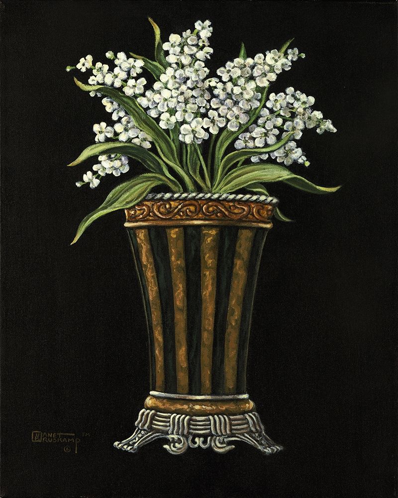 Classical Vase with Flowers II art print by Janet Kruskamp for $57.95 CAD