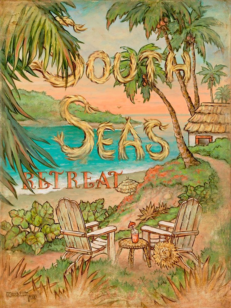 South Seas Retreat art print by Janet Kruskamp for $57.95 CAD