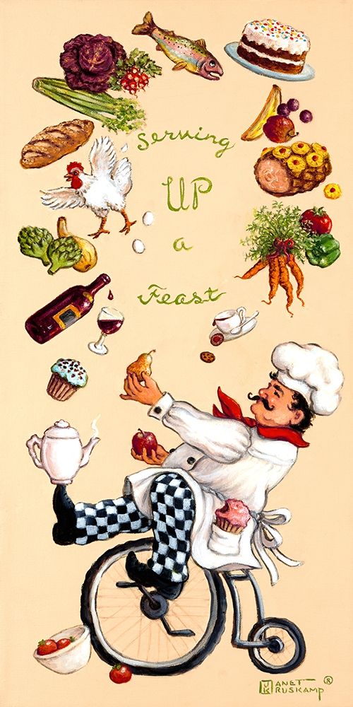 Serving Up A Feast art print by Janet Kruskamp for $57.95 CAD