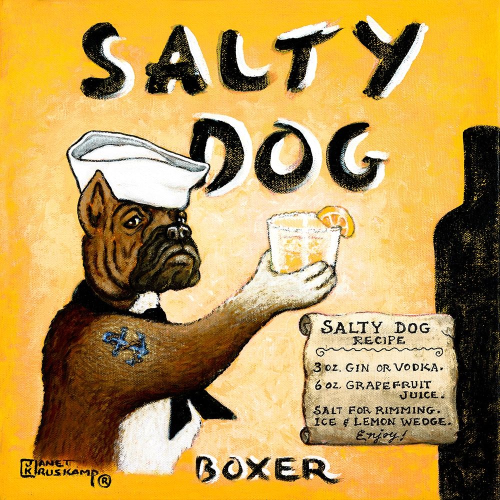Salty Dog art print by Janet Kruskamp for $57.95 CAD