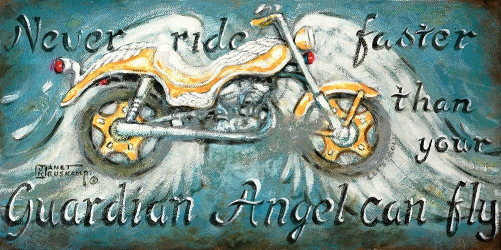 Never Ride Faster art print by Janet Kruskamp for $57.95 CAD