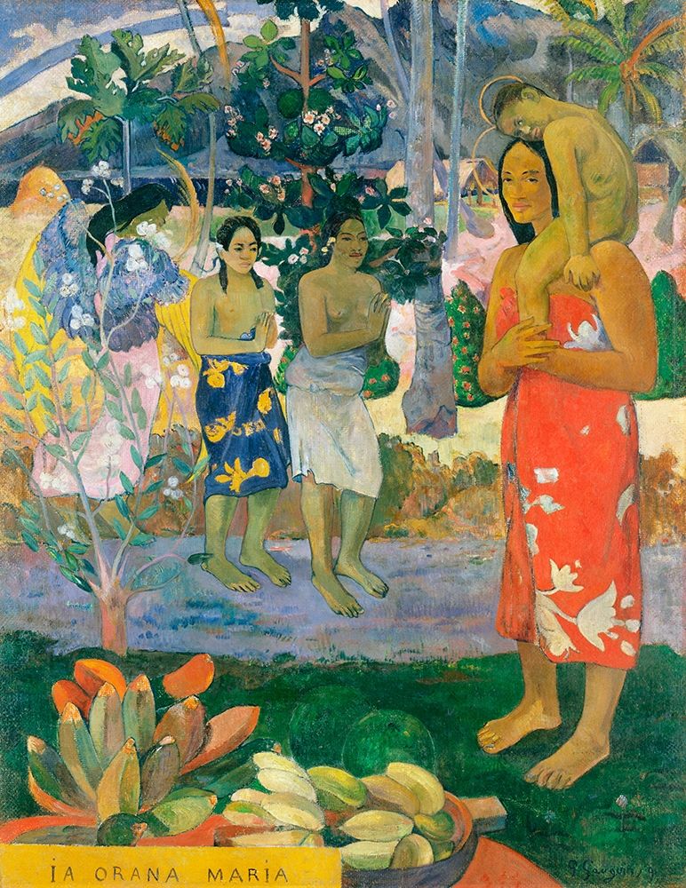 Hail Mary art print by Paul Gauguin for $57.95 CAD
