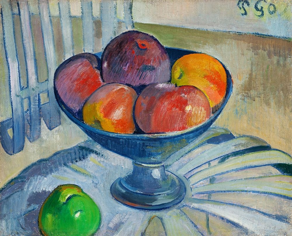 Fruit Dish on a Garden Chair art print by Paul Gauguin for $57.95 CAD