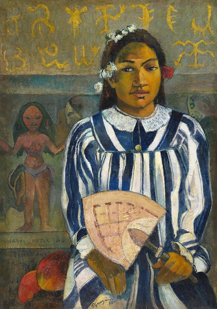 Tehamana Has Many Parents or The Ancestors of Tehamana art print by Paul Gauguin for $57.95 CAD