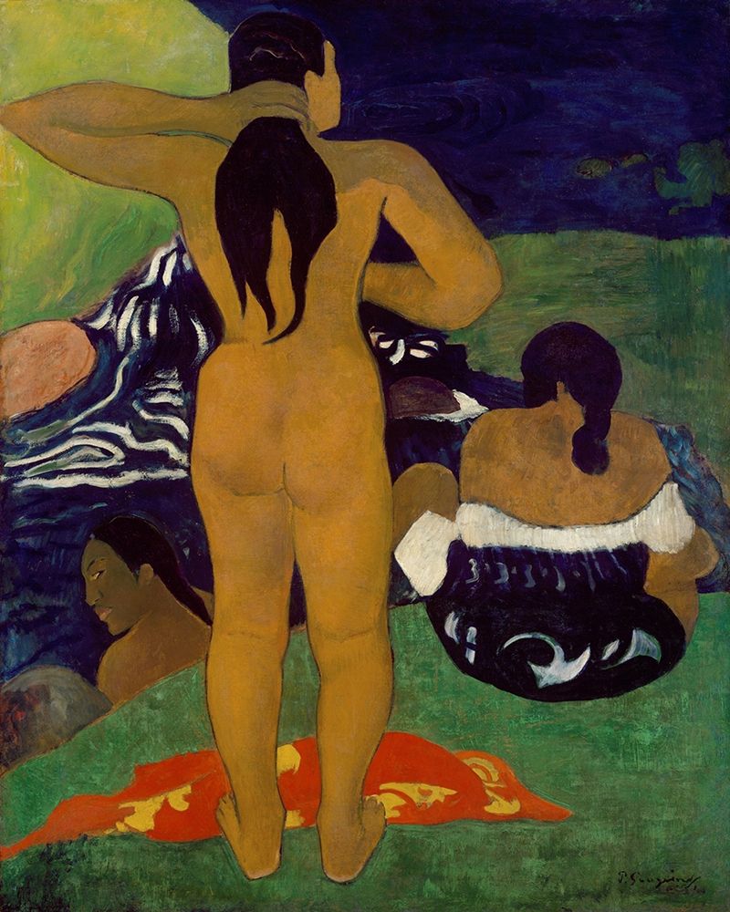Tahitian Women Bathing art print by Paul Gauguin for $57.95 CAD