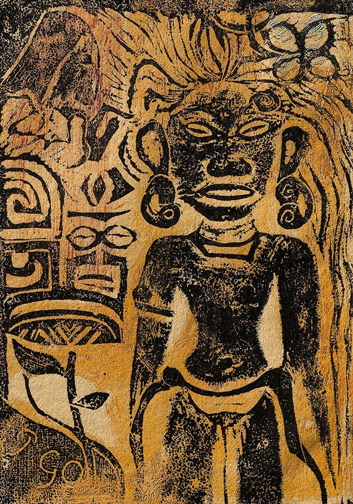 Tahitian Idol the Goddess Hina art print by Paul Gauguin for $57.95 CAD
